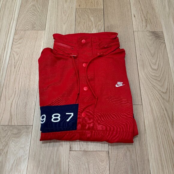 *SOLD* Nike Sportswear Reissue '1987' Walliway Red Woven Retro Saling Jacket - Picture 7 of 7